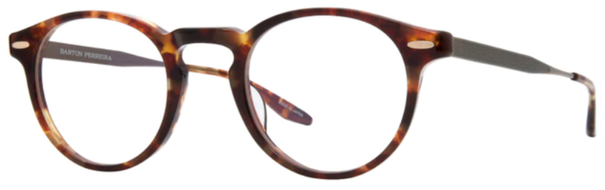 Alexander Daas - Barton Perreira Donnely Eyeglasses - Chestnut & Antique Gold - Side View