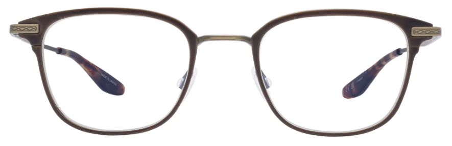 Alexander Daas - Barton Perreira Elvgren Eyeglasses - Matte Java &amp; Antique Gold - Front View