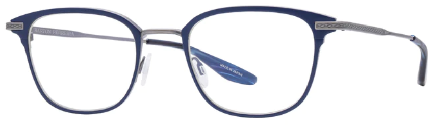 Alexander Daas - Barton Perreira Elvgren Eyeglasses - Matte Navy & Pewter - Side View