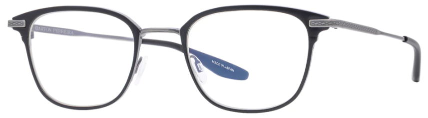 Alexander Daas - Barton Perreira Elvgren Eyeglasses - Satin Black & Silver - Side View