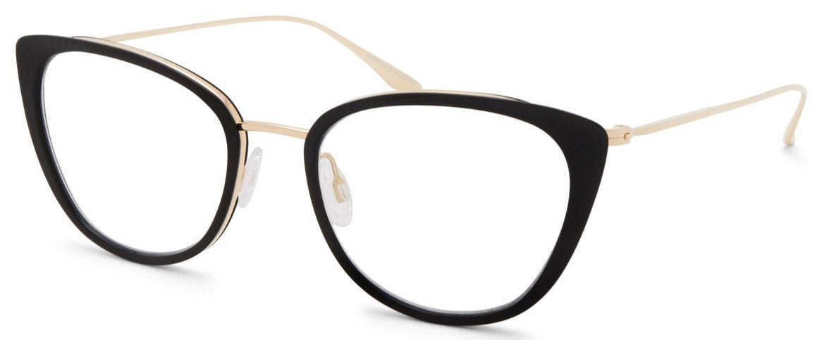 Alexander Daas - Barton Perreira Endora Eyeglasses - Black & Gold - Side View