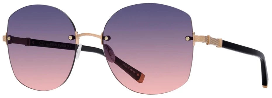Alexander Daas - Barton Perreira Gloria Sunglasses - Black Gold - Dusk Sunset Gradient - Angle