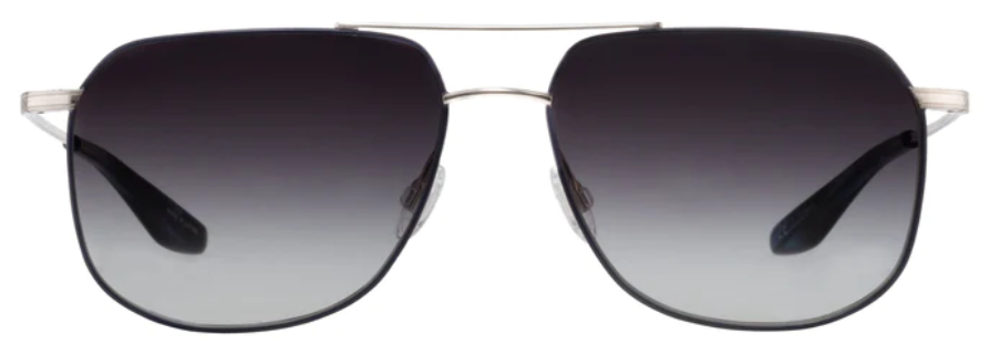 Alexander Daas - Barton Perreira Javelin Sunglasses - Matte Navy & Silver - Front View