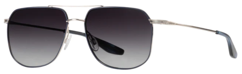 Alexander Daas - Barton Perreira Javelin Sunglasses - Matte Navy &amp; Silver - Side View