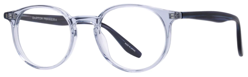 Alexander Daas - Barton Perreira Norton Eyeglasses - Matte Blue Smoke & Matte Midnight - Side View