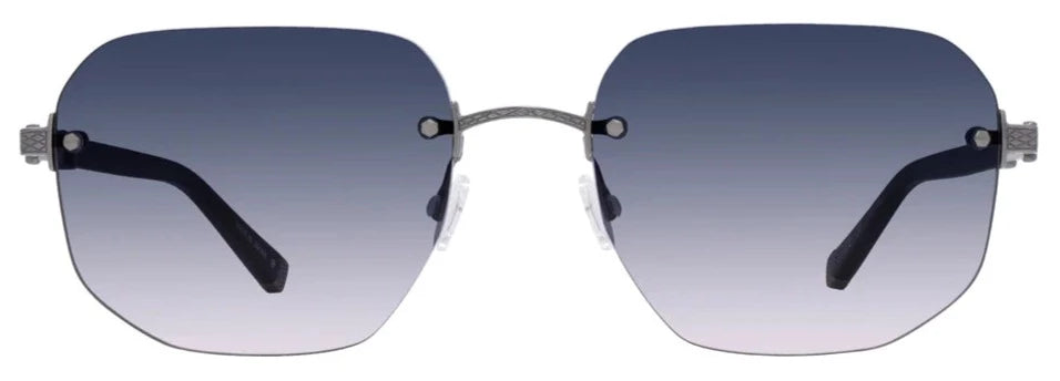 Alexander Daas - Barton Perreira Quinn Sunglasses - Black &amp; Pewter - Front View