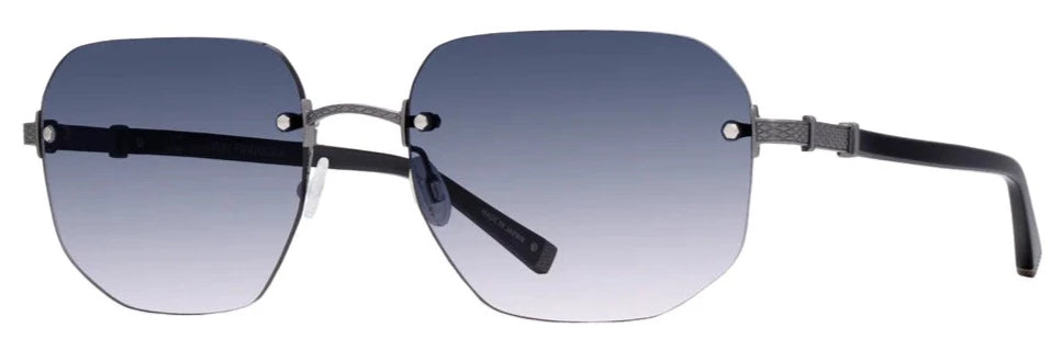 Alexander Daas - Barton Perreira Quinn Sunglasses - Black & Pewter - Side View