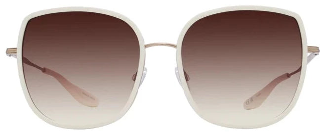 Alexander Daas - Barton Perreira Vega Sunglasses - Ivory/Gold - Smokey Topaz - Front View