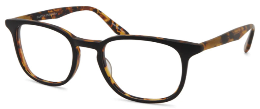 Alexander Daas - Barton Perreira Woody Eyeglasses - Matte Black & Amber Tortoise - Side View