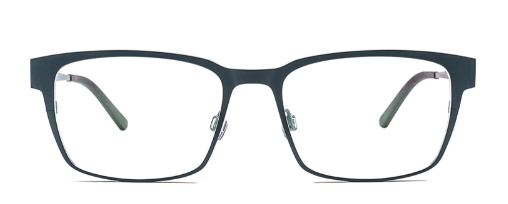 Alexander Daas - Bevel Hatha Notha Eyeglasses - Slate Black-Stone Grey - Front View