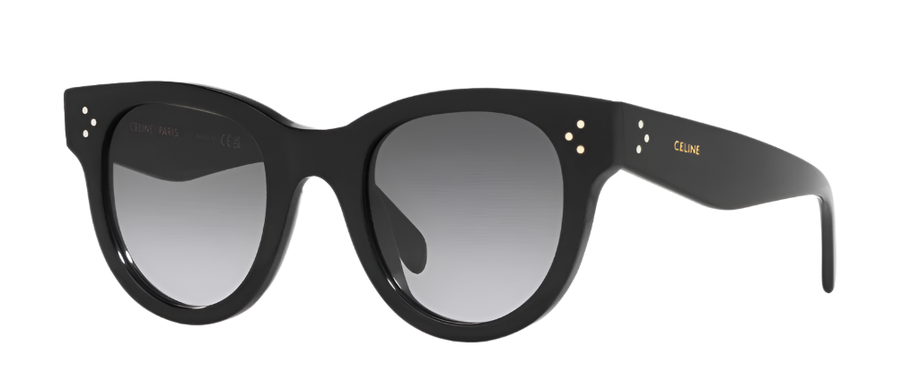 Alexander Daas - Celine CL4003IN Baby Audrey Sunglasses - Shiny Black-Gradient Smoke - Side View