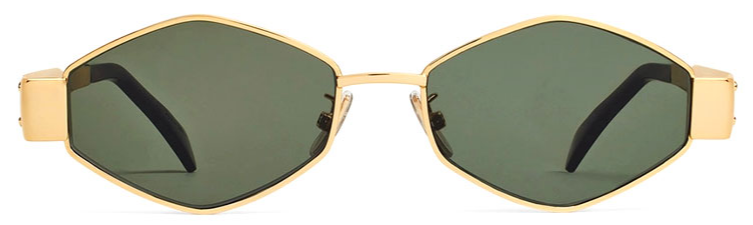 Alexander Daas - Celine CL40254U Sunglasses - Gold - Front View