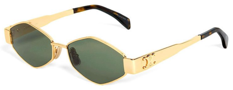 Alexander Daas - Celine CL40254U Sunglasses - Gold - Side View