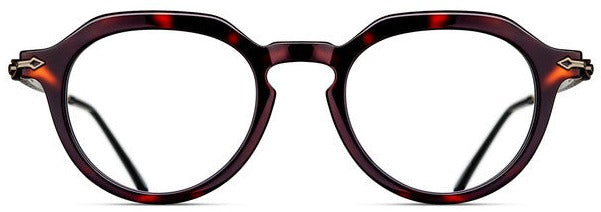 Alexander Daas - Matsuda M2057 Eyeglasses - Dark Tortoise &amp; Antique Gold - Front View