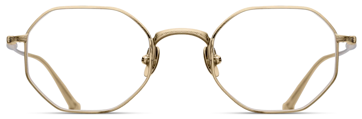 Alexander Daas - Matsuda M3086 Eyeglasses - Brushed Gold - Front View
