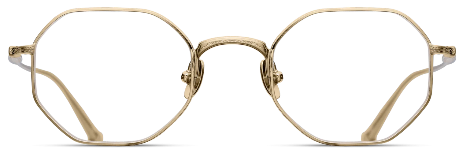 Alexander Daas - Matsuda M3086 Eyeglasses - Brushed Gold - Front View