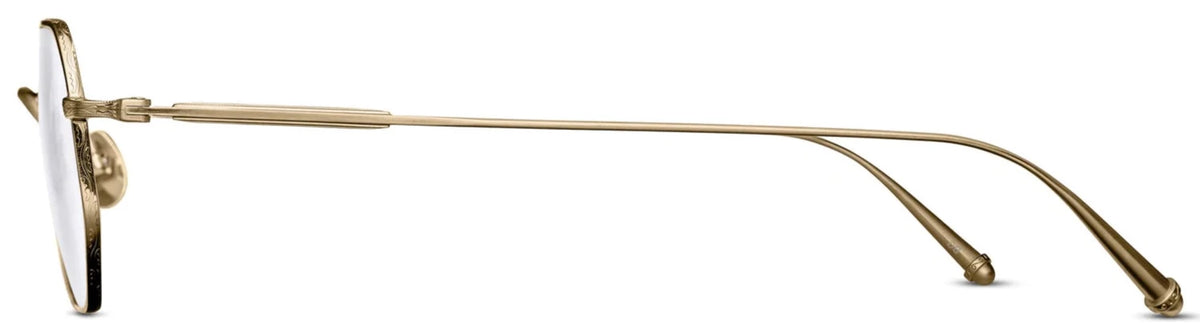 Alexander Daas - Matsuda M3086 Eyeglasses - Brushed Gold - Side View
