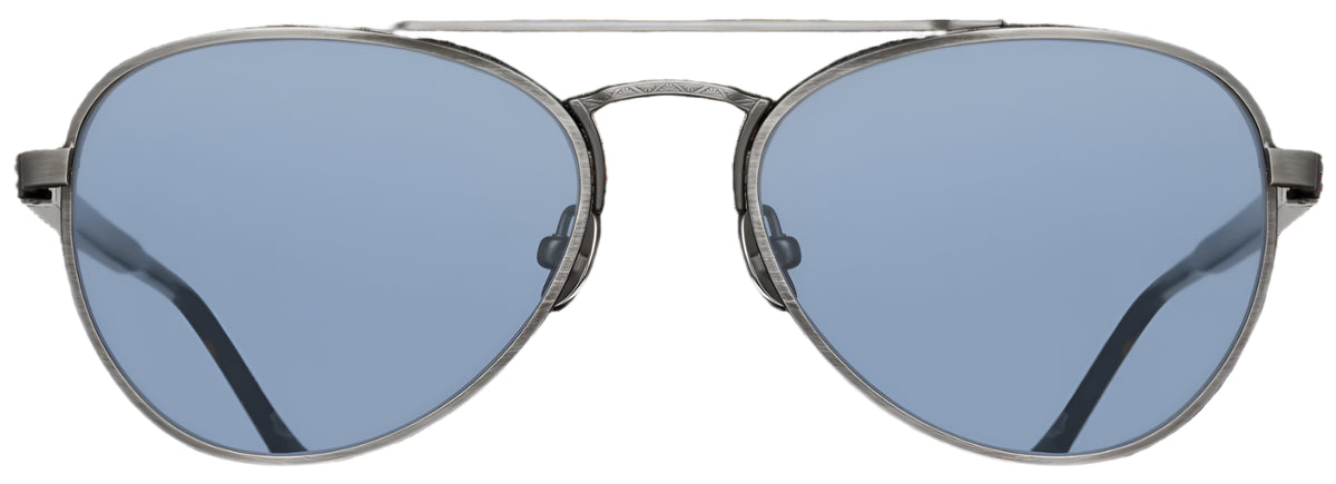 Alexander Daas - Matsuda M3116 Sunglasses - Antique Silver &amp; Navy - Front View