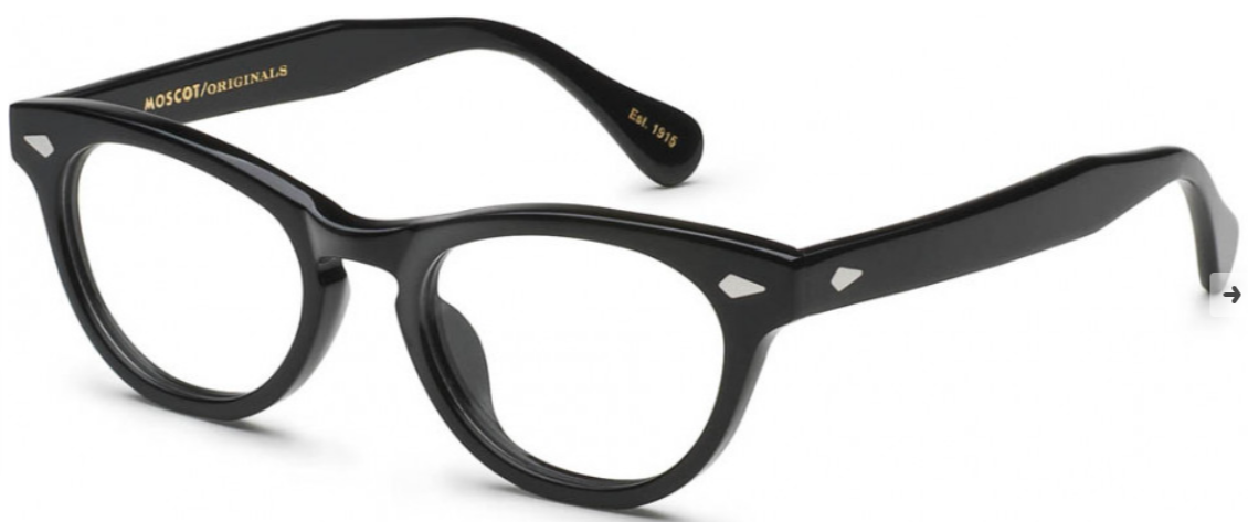 Alexander Daas - Moscot Bummi Eyeglasses - Black - Side View