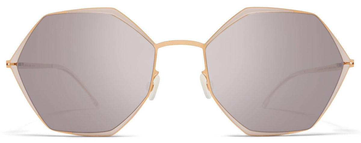 Alexander Daas - Mykita Alessia Sunglasses - Champagne Gold &amp; Aurore - Front View