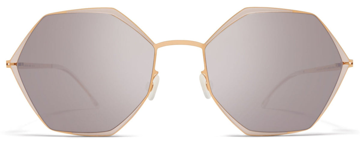 Alexander Daas - Mykita Alessia Sunglasses - Champagne Gold &amp; Aurore - Front View