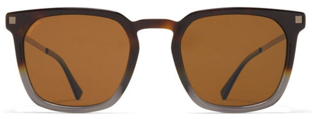 Alexander Daas - Mykita Borga Sunglasses - Santiago Gradient &amp; Amber Brown - Front View