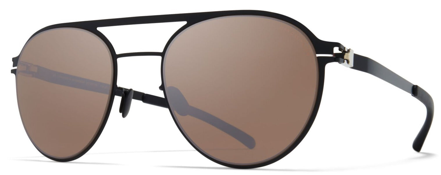 Alexander Daas - Mykita Bradley Sunglasses - Jet Black & Mole Grey - Side View