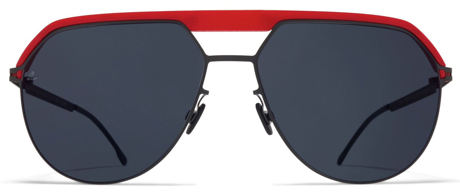 Alexander Daas - Mykita Bradley Sunglasses - Leica Red/Leica Black - Front View