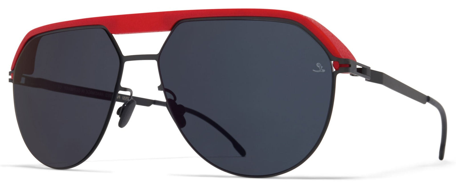 Alexander Daas - Mykita Bradley Sunglasses - Leica Red/Leica Black - Side View