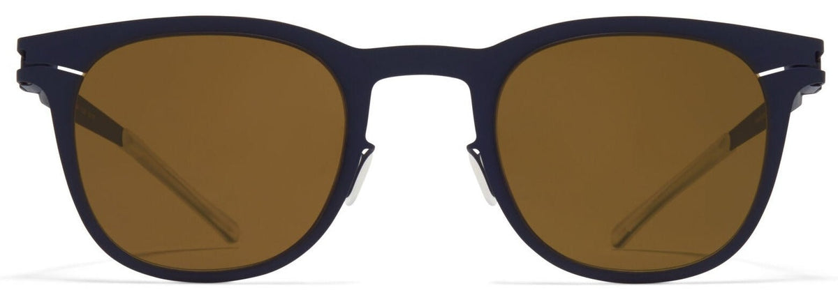 Alexander Daas - Mykita Callum Sunglasses - Indigo &amp; Raw Brown - Front View