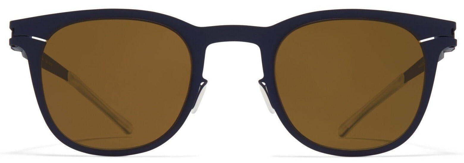 Alexander Daas - Mykita Callum Sunglasses - Indigo & Raw Brown - Front View