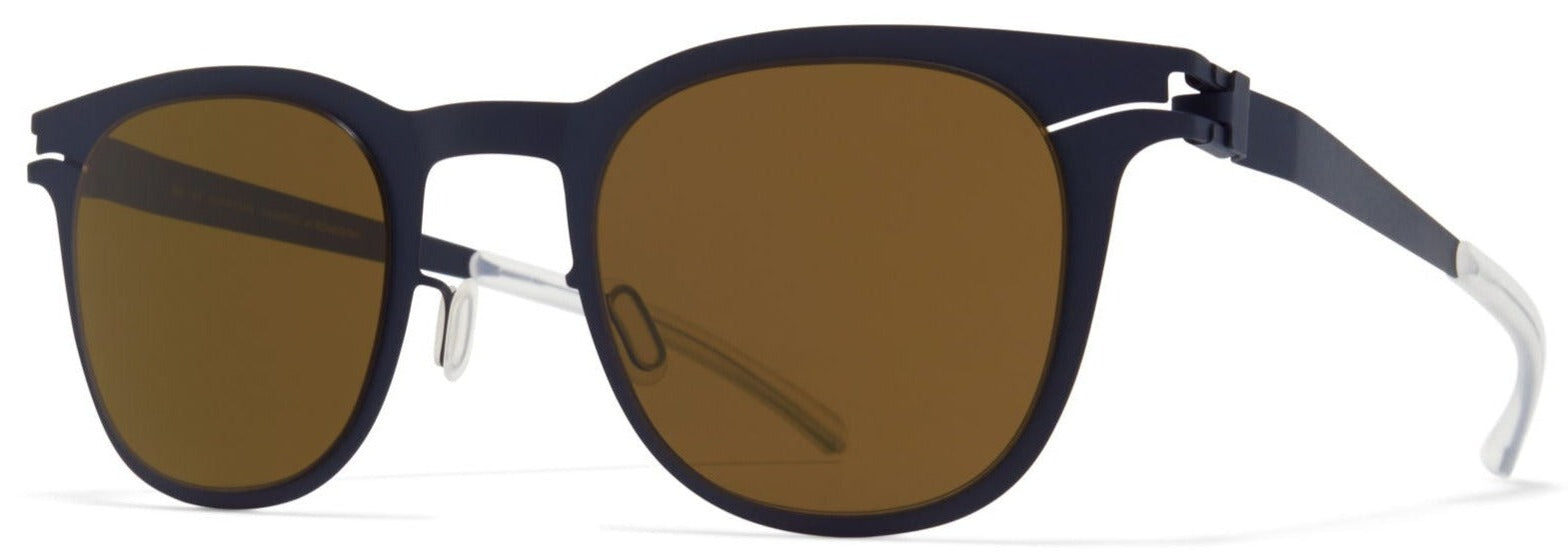 Alexander Daas - Mykita Callum Sunglasses - Indigo & Raw Brown - Side View