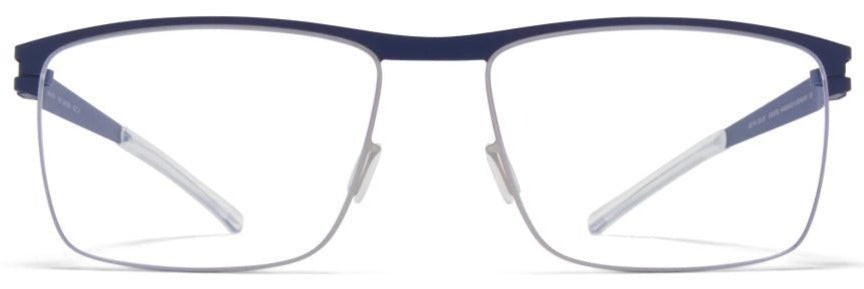 Alexander Daas - Mykita Dalton Eyeglasses - Navy & Silver - Front View