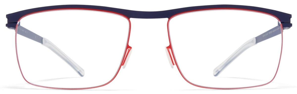 Alexander Daas - Mykita Darcy Eyeglasses - Navy &amp; Rusty Red - Front View