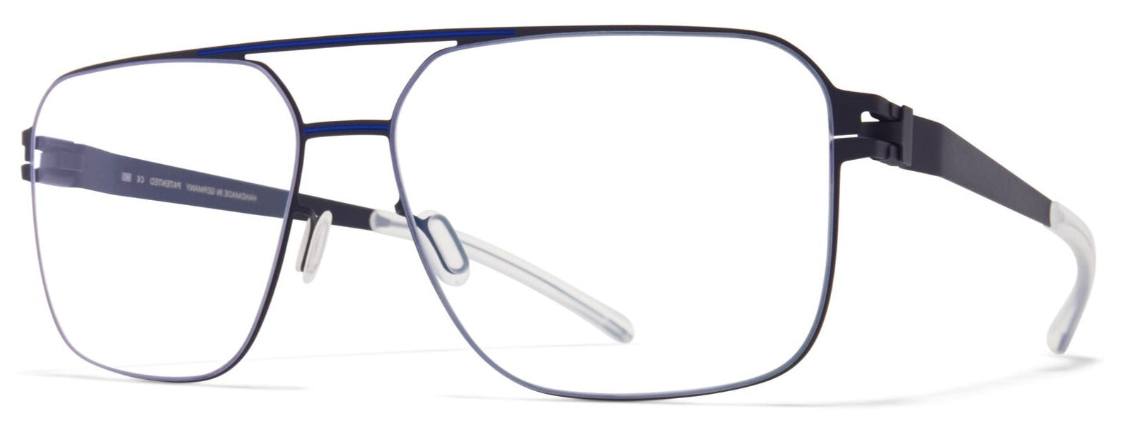 Alexander Daas - Mykita Don Eyeglasses - Indigo & Yale Blue - Side View