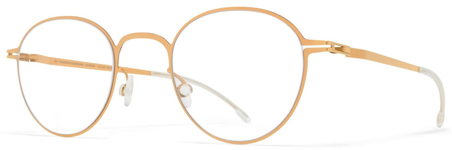 Alexander Daas - Mykita Flemming Eyeglasses - Glossy Gold - Side View