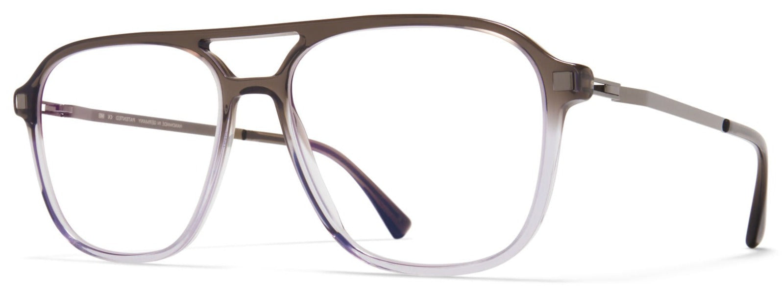 Alexander Daas - Mykita Gylfi Eyeglasses - Grey Gradient & Shiny Graphite - Side View