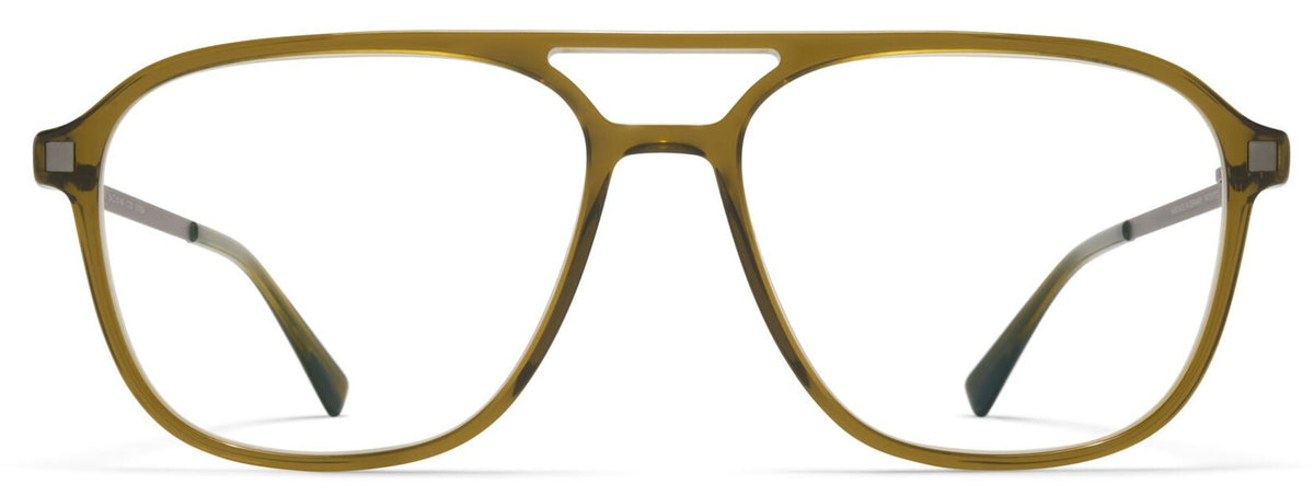 Alexander Daas - Mykita Gylfi Eyeglasses - Peridot &amp; Graphite - Front View