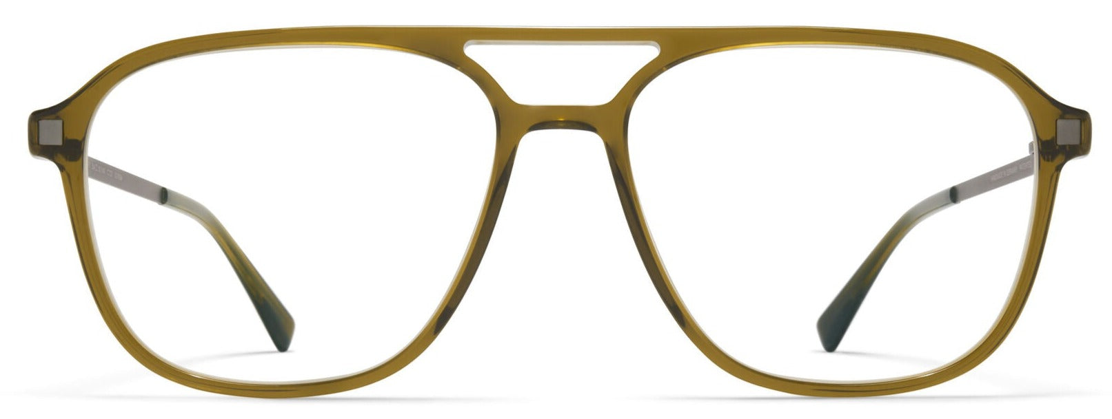 Alexander Daas - Mykita Gylfi Eyeglasses - Peridot & Graphite - Front View