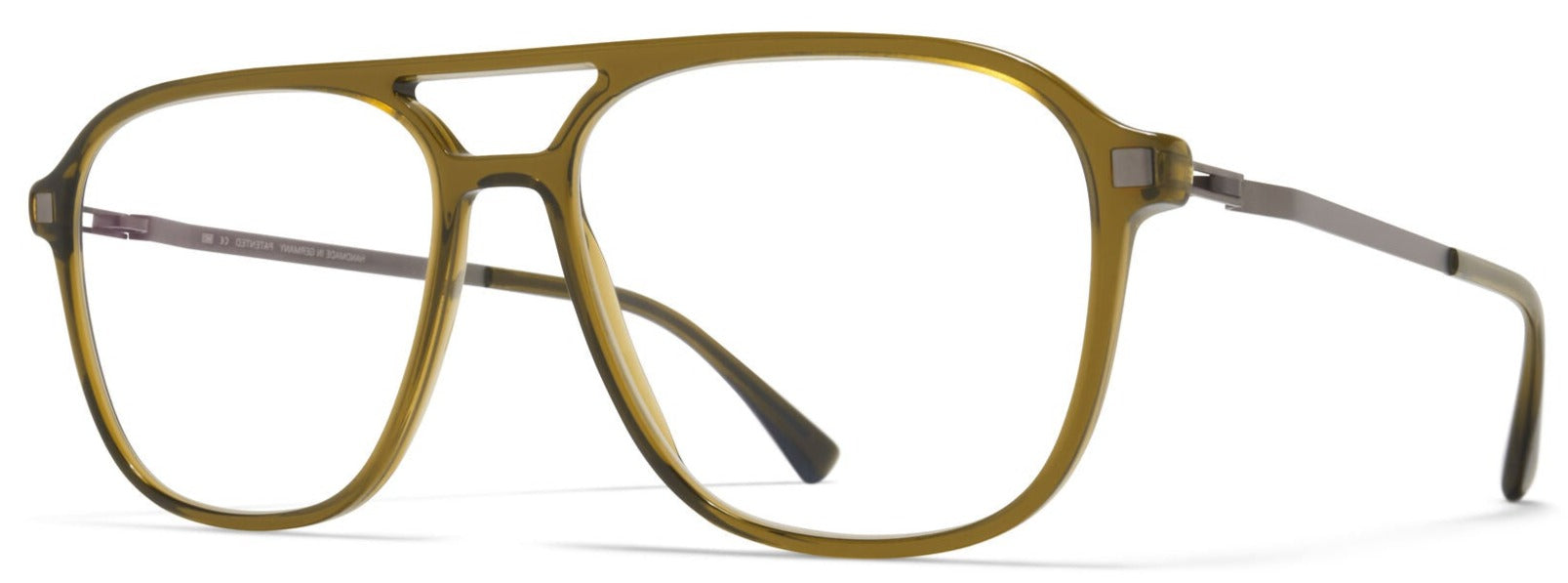 Alexander Daas - Mykita Gylfi Eyeglasses - Peridot & Graphite - Side View