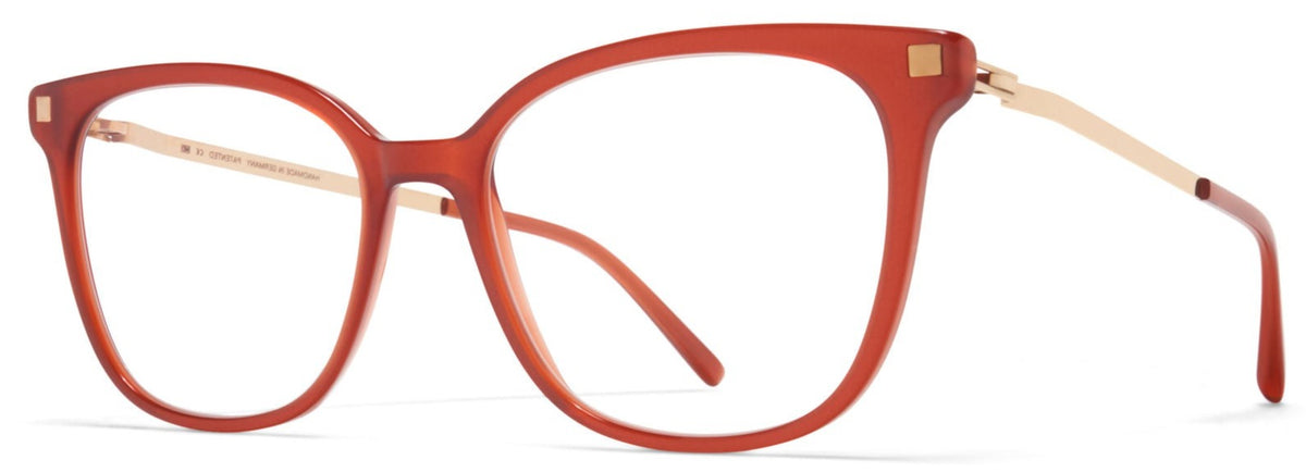 Alexander Daas - Mykita Kalla Eyeglasses - Milky Peach &amp; Champagne Gold - Side View