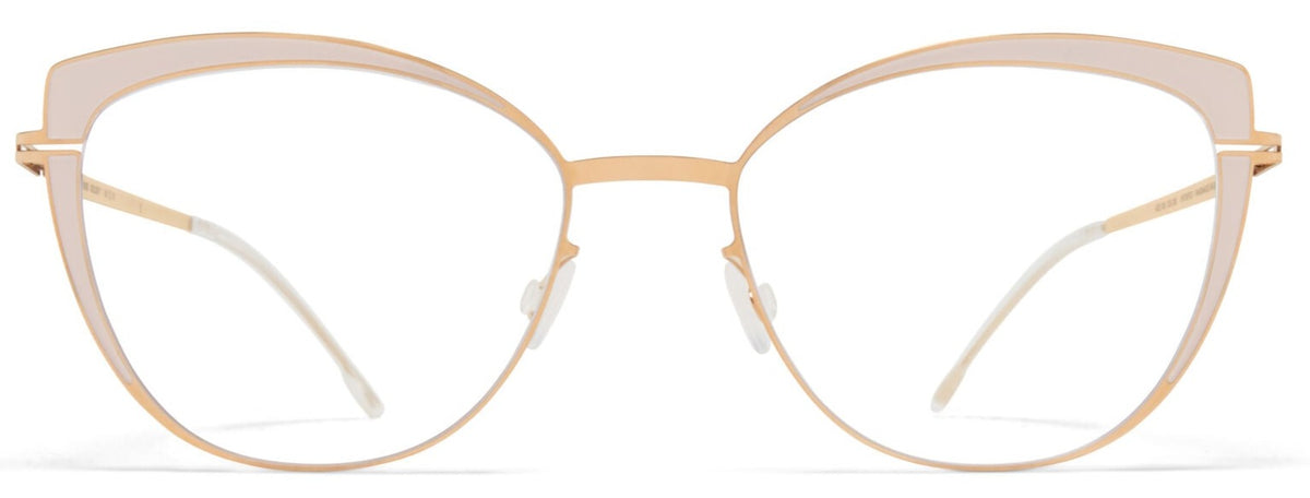 Alexander Daas - Mykita Kelsey Eyeglasses - Champagne Gold &amp; Aurore - Front View