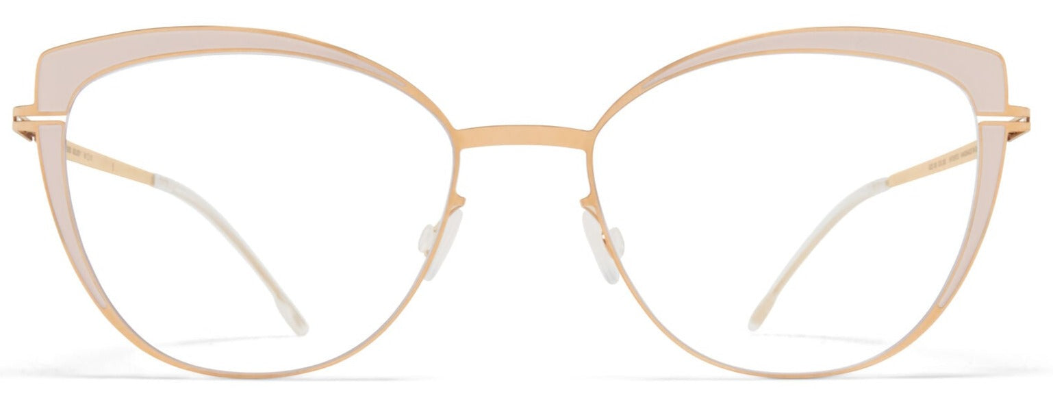 Alexander Daas - Mykita Kelsey Eyeglasses - Champagne Gold & Aurore - Front View