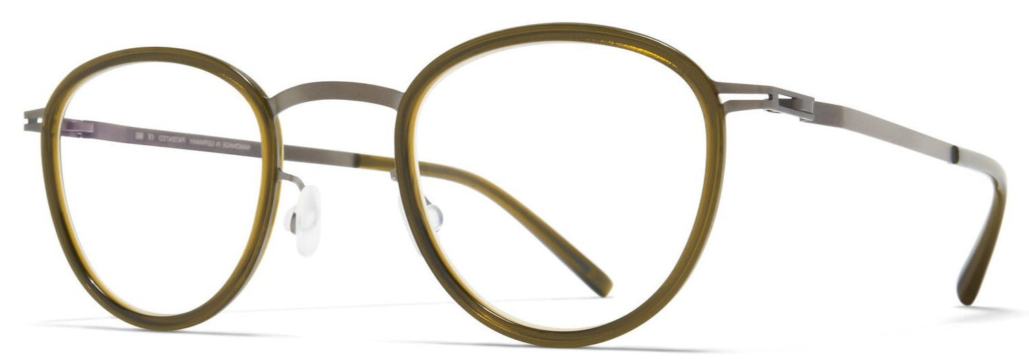 Alexander Daas - Mykita Kirima Eyeglasses - Graphite & Peridot - Side View