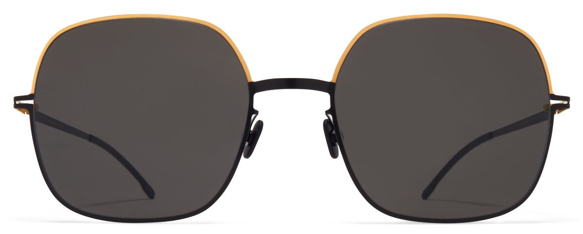 Alexander Daas - Mykita Magda Sunglasses - Gold &amp; Jet Black - Front View