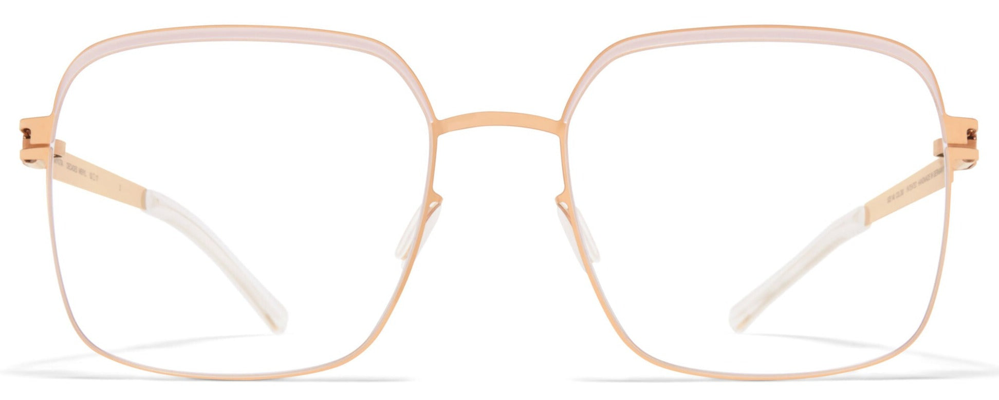 Alexander Daas - Mykita Meryl Eyeglasses - Champagne Gold & Aurore - Front View