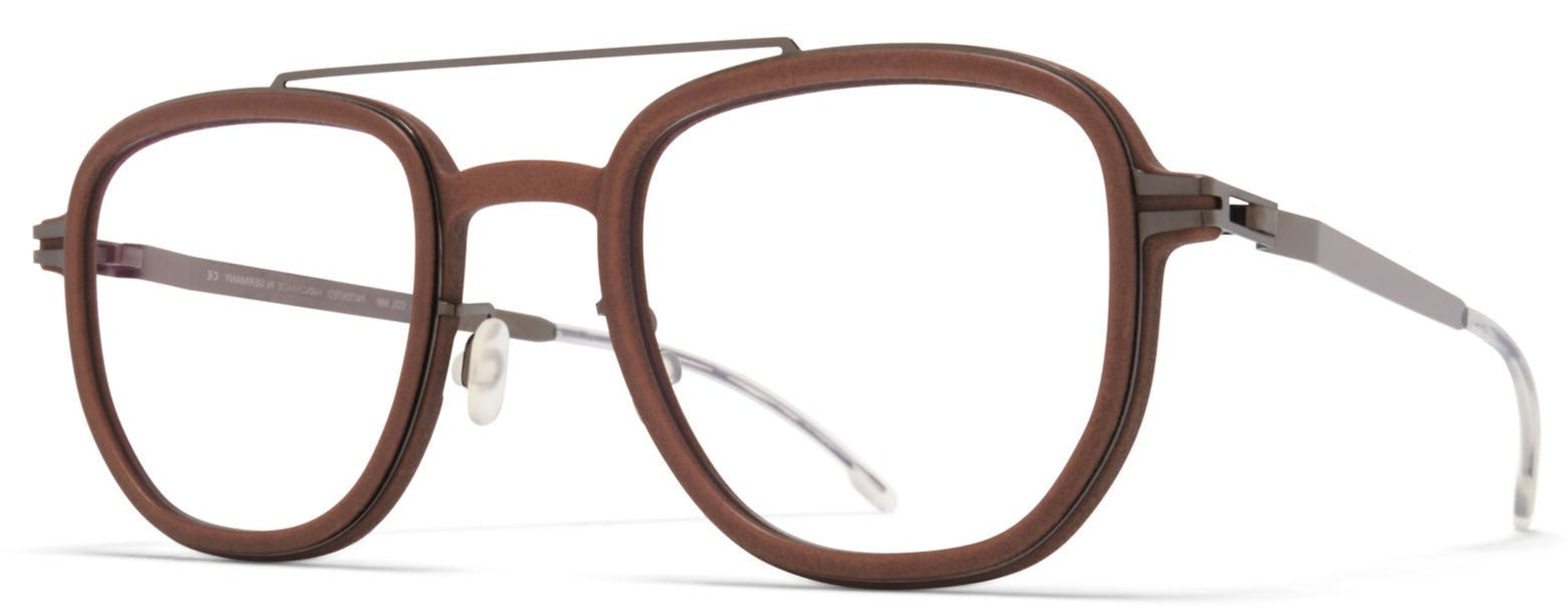 Alexander Daas - Mykita Mylon Alder Eyeglasses - Cashmere Grey & Shiny Graph - Side View