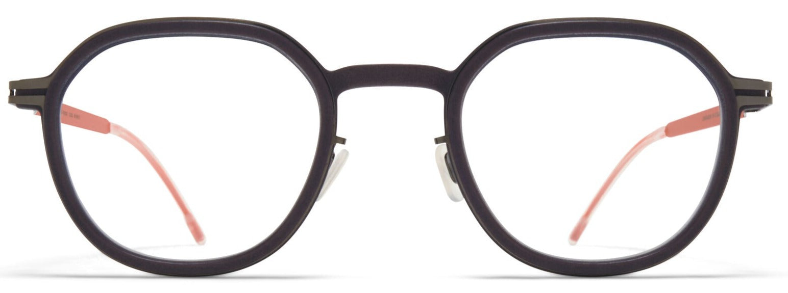 Alexander Daas - Mykita Mylon Birch Eyeglasses - Slate Grey & Tangerine - Front View