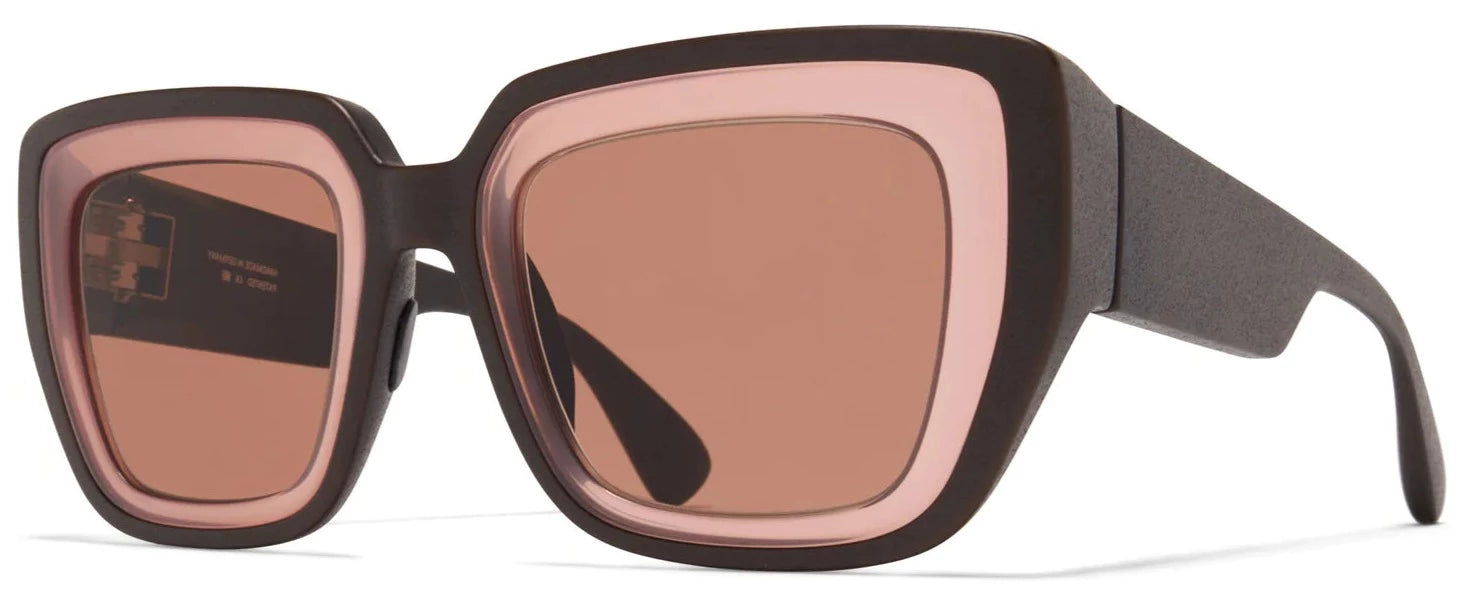 Alexander Daas - Mykita Mylon Studio 13.2 Sunglasses - Ebony Brown & Pink Clay - Side View