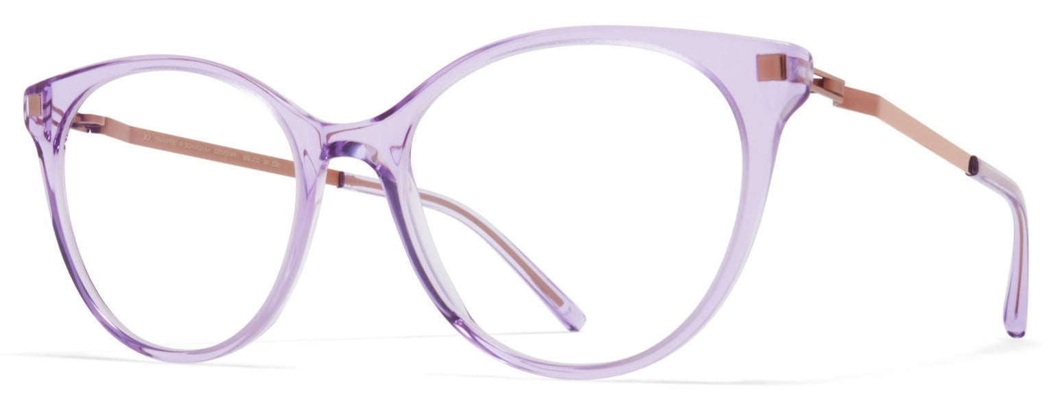 Alexander Daas - Mykita Nanook Eyeglasses - Lavender Water & Purple Bro - Side View